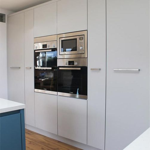 contemporary kitchens Hidden Cabinets and Oven